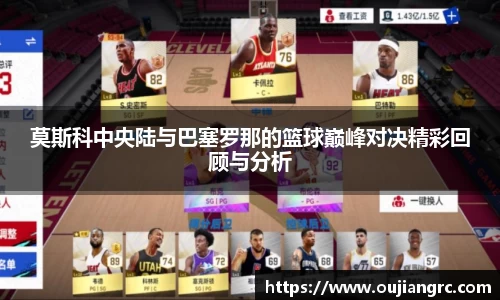 莫斯科中央陆与巴塞罗那的篮球巅峰对决精彩回顾与分析